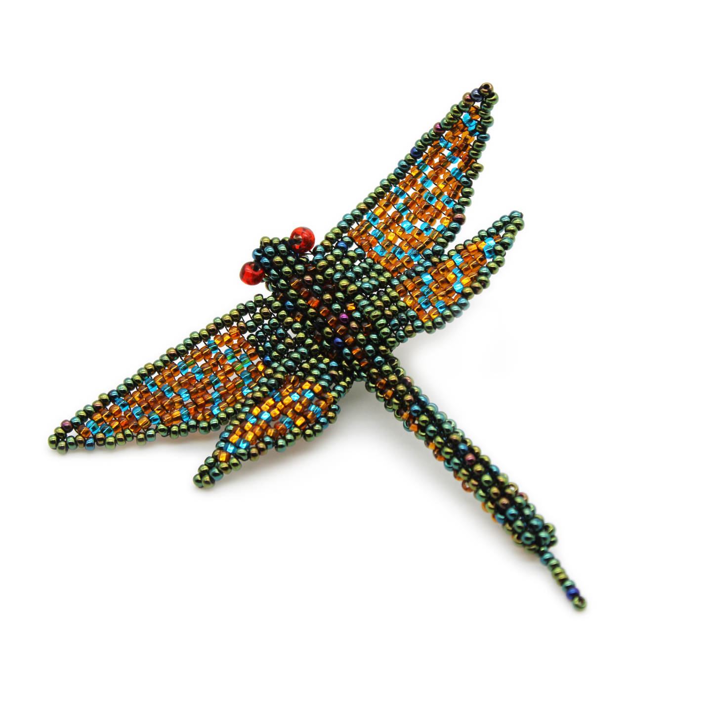 Beaded Dragonfly Brooch