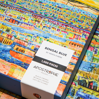Jigsaw Puzzle: "Bengal Blue," by Vinita Karim