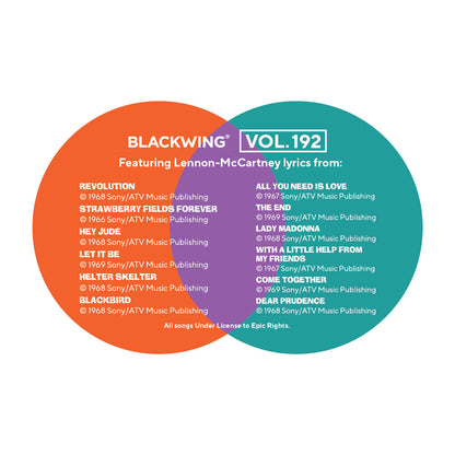 Blackwing Special Edition Set mit 12 Bleistiften, Band 192