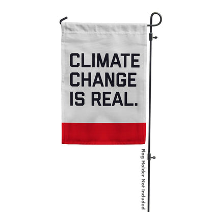 El cambio climático es una bandera de jardín real