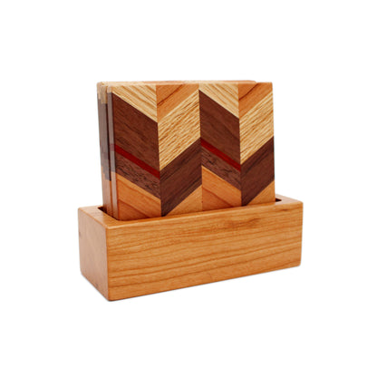Wooden Coasters, Set of 4