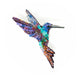 Colibri Hummingbird Embroidered Brooch