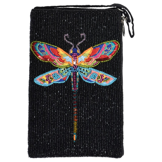 Beaded Club Bag: Colorful Dragonfly