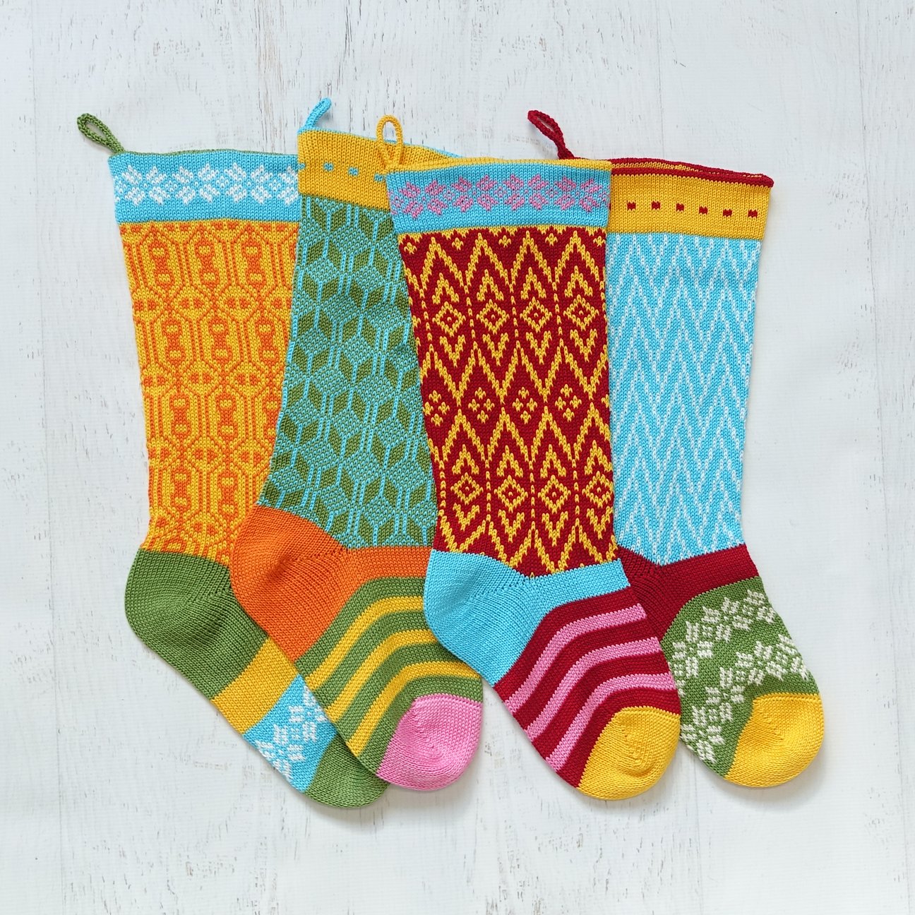 Colorful Knit Stockings