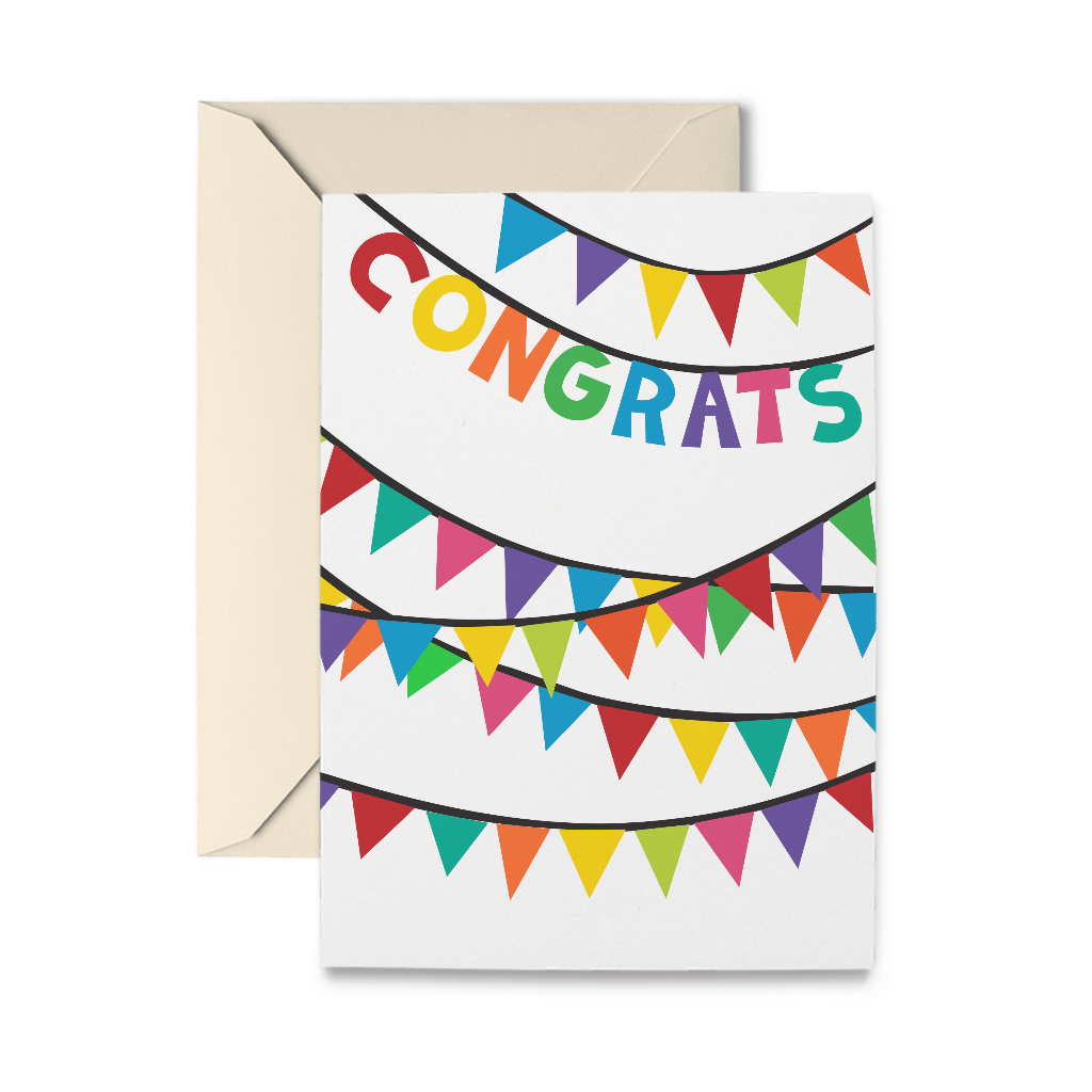 Congrats Banner Greeting Card - Chrysler Museum Shop