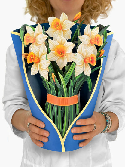 Daffodils Pop-up Paper Bouquet