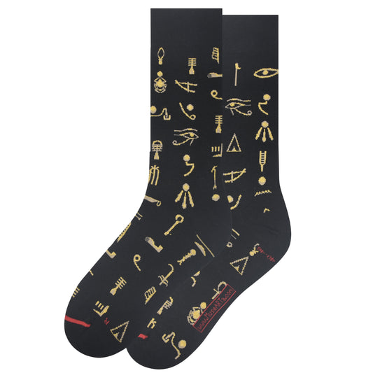 Socken mit ägyptischen Symbolen