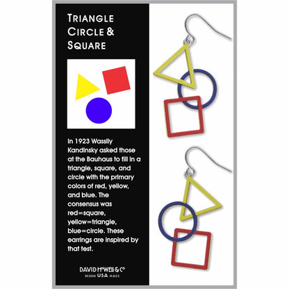 Triangle, Circle & Square Earrings