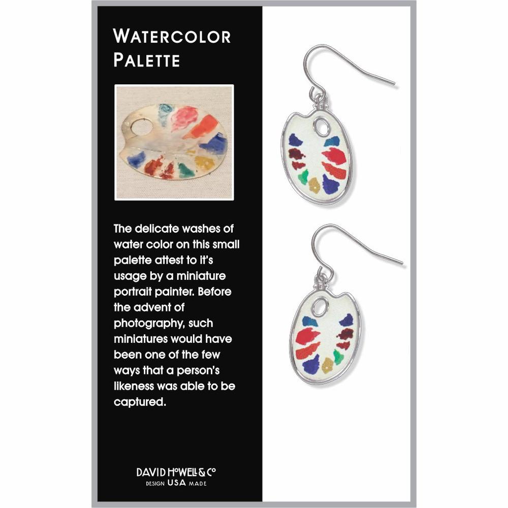 Watercolor Palette Earrings - Chrysler Museum of Art Shop