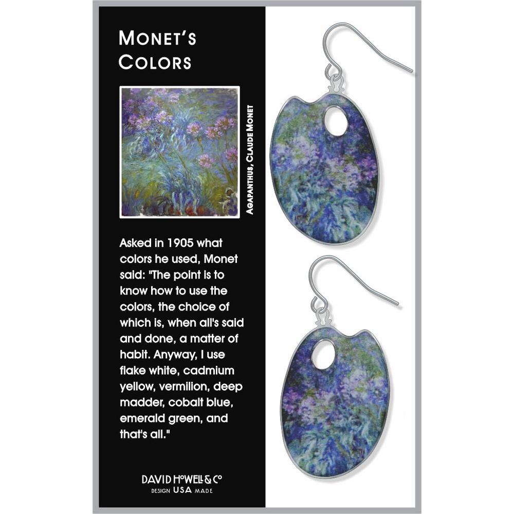 Monet's Colors Palette Earrings - Chrysler Museum of Art Shop