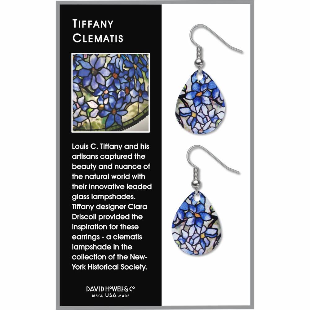 Tiffany Clematis Earrings - Chrysler Museum Shop