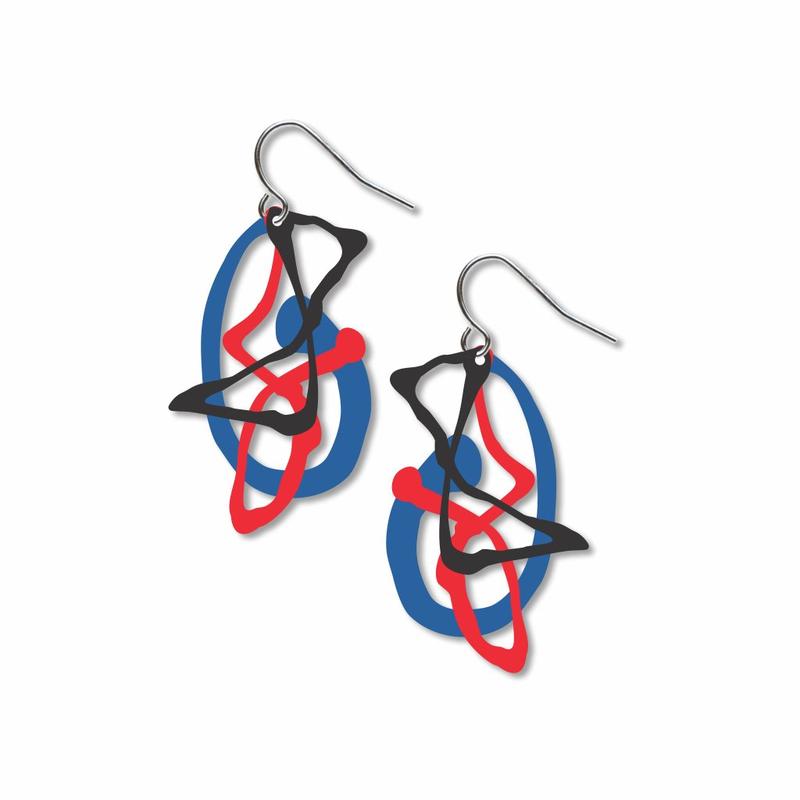 Pollock's Ghosts Earrings - Chrysler Museum Shop