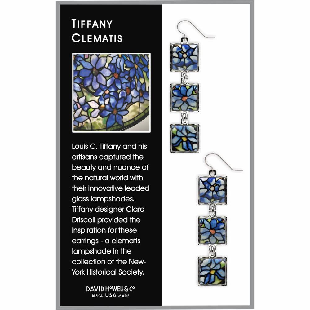 Tiffany Clematis Dangle Earrings - Chrysler Museum of Art Shop