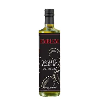 Emblem Roasted Garlic Infused Olive Oil - Chrysler Museum Shop