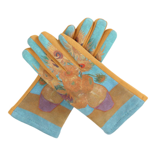 Van Gogh "Sonnenblumen" Touchscreen-Handschuhe