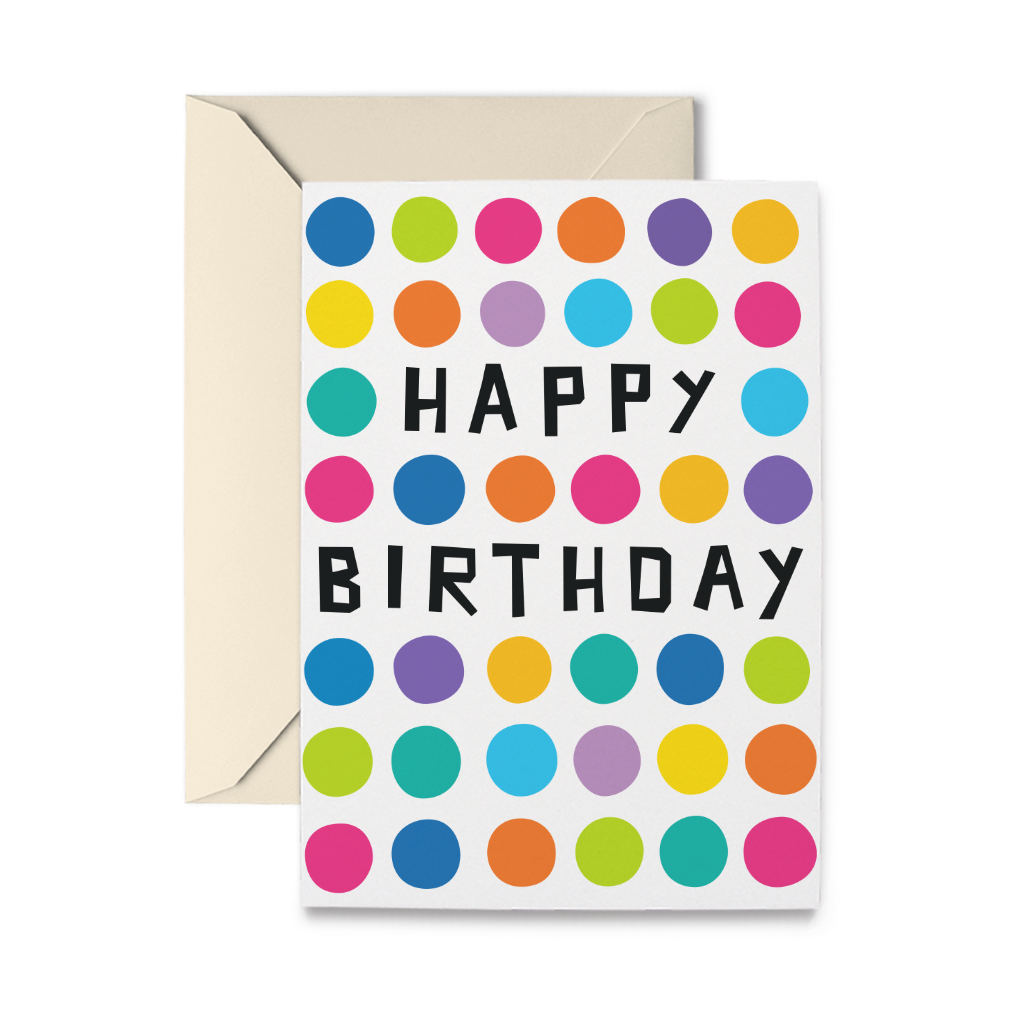 Birthday Dots Greeting Card - Chrysler Museum Shop