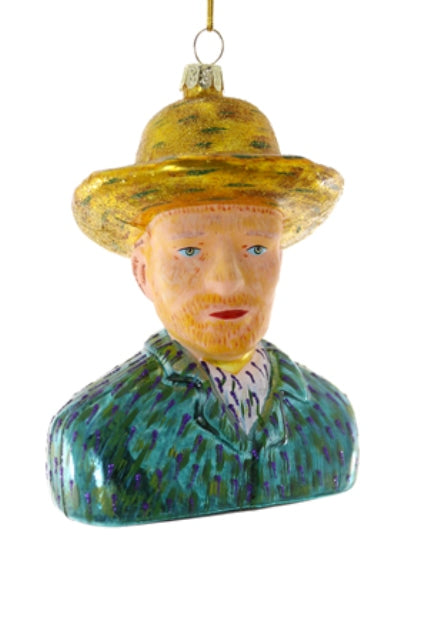 Glass Ornament: Vincent van Gogh Self Portrait - Chrysler Museum Shop