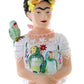 Glass Ornament: Frida Kahlo with Parrots