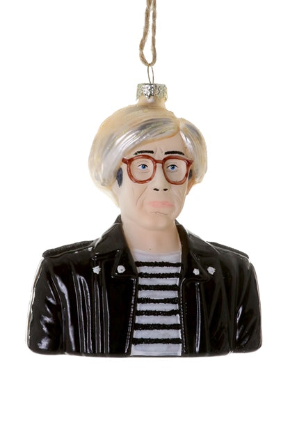 Blown Glass Ornament: Andy Warhol