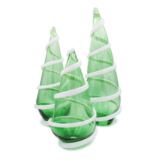 Glass Trees Holiday Décor