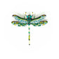 Green Darner Dragonfly Embroidered Brooch - Chrysler Museum Shop