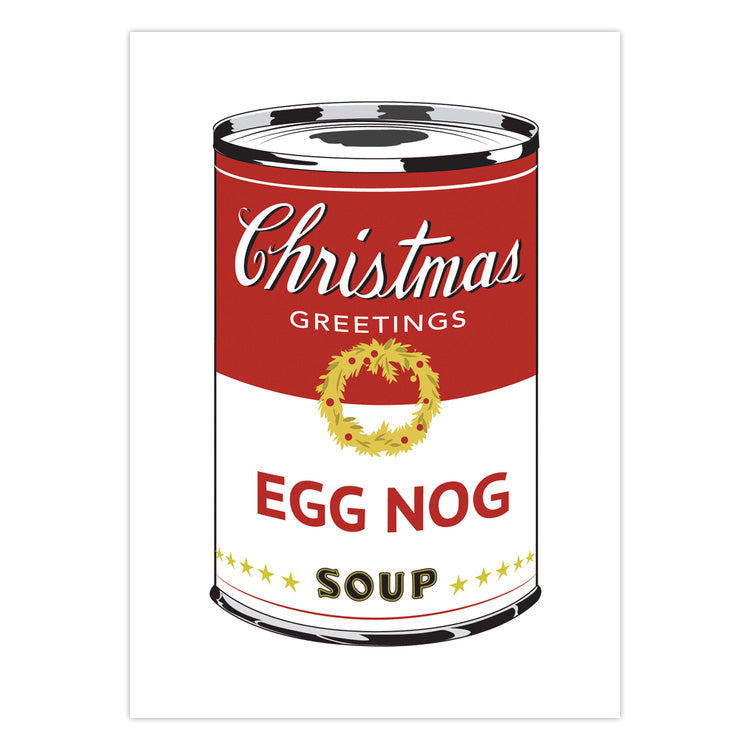 Egg Nog Soup Can Cards