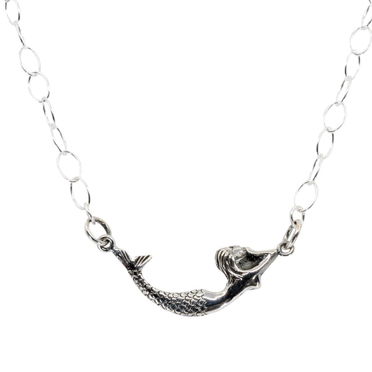 Silber Meerjungfrau Halskette