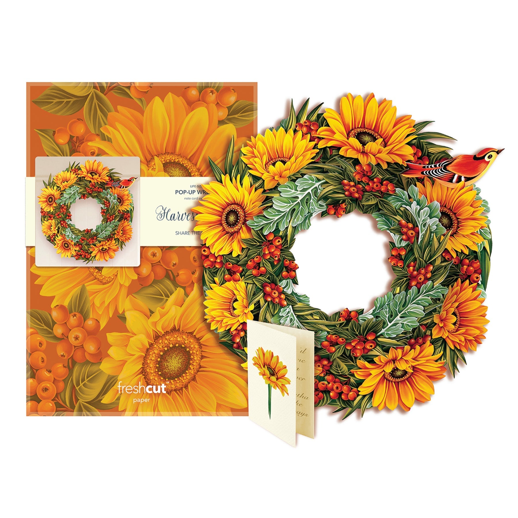 Harvest Pop-up Paper Wreath - Chrysler Museum Shop