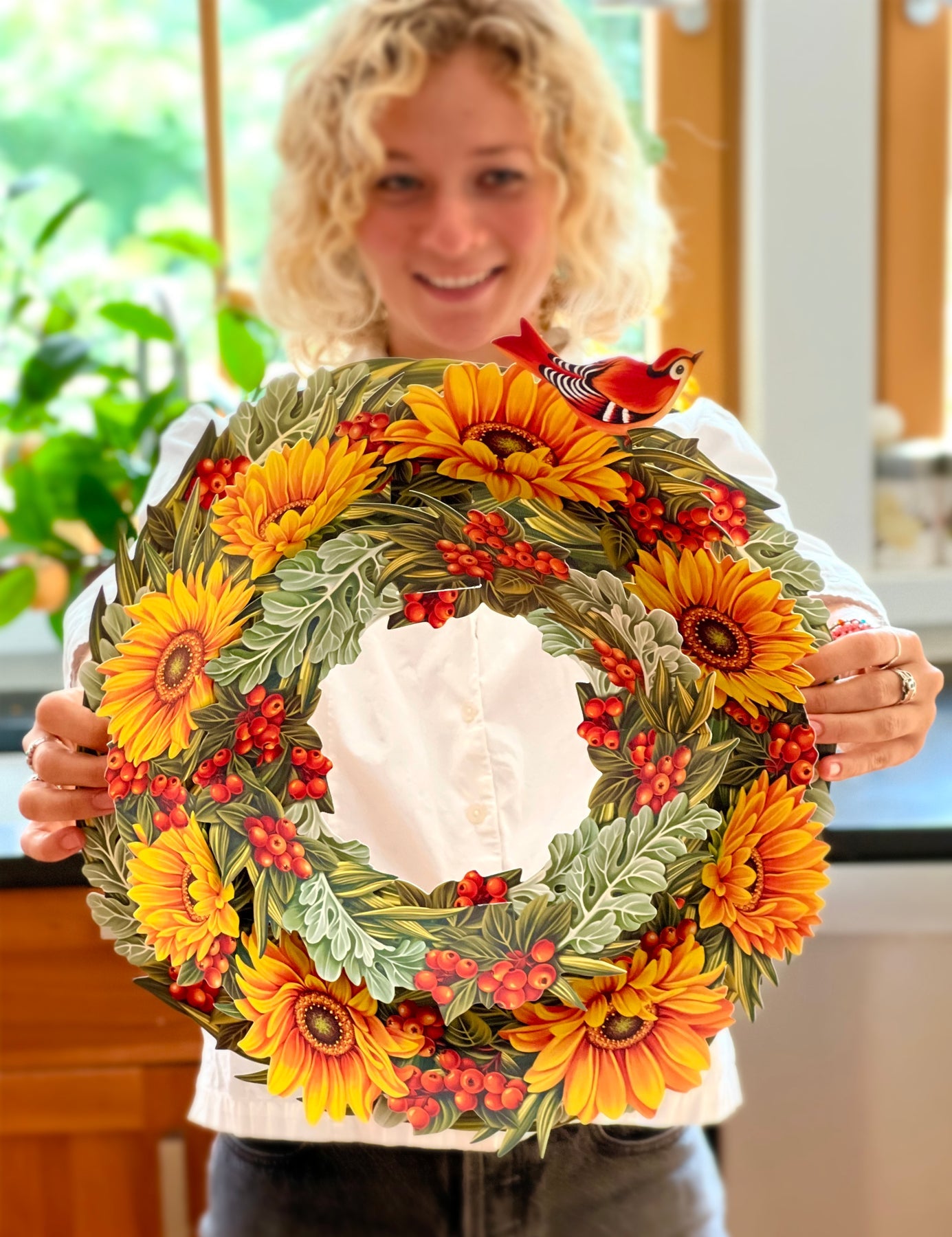 Harvest Pop-up Paper Wreath - Chrysler Museum Shop