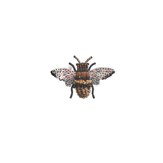 Honey Bee Embroidered Brooch - Chrysler Museum Shop