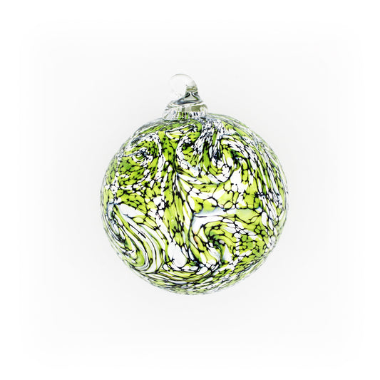 Blown Glass Ornament: Green Candy