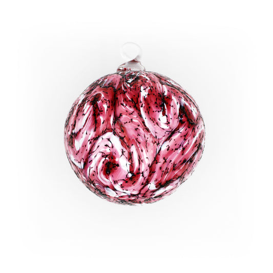Ornament aus mundgeblasenem Glas: Magenta Candy