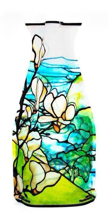 Tiffany „Magnolia Landscape“ Erweiterbare Vase
