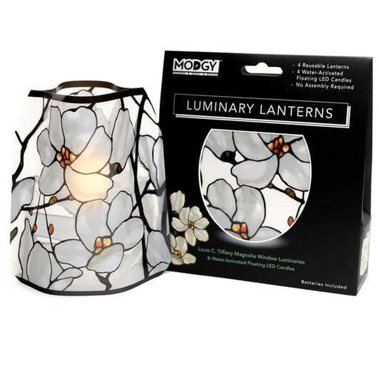 Tiffany Magnolias Luminary Set