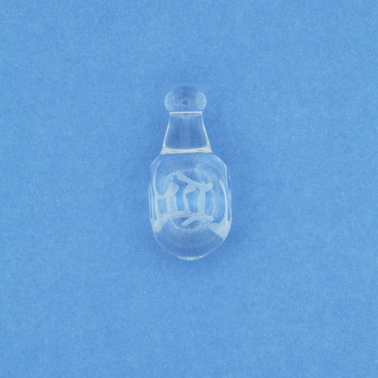Handgefertigter Dreidel aus Glas