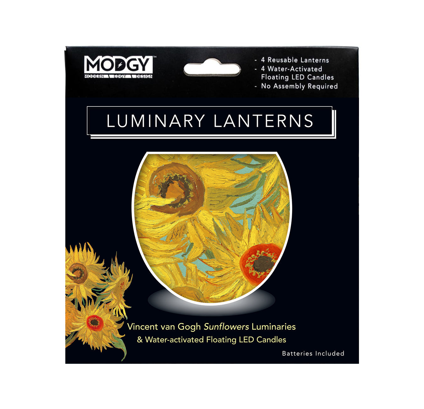 Van Gogh "Sunflowers" Luminary Set - Chrysler Museum Shop