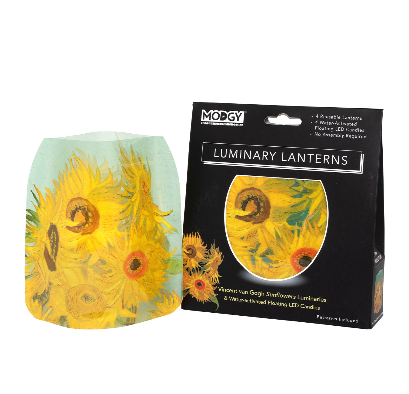 Van Gogh "Sunflowers" Luminary Set
