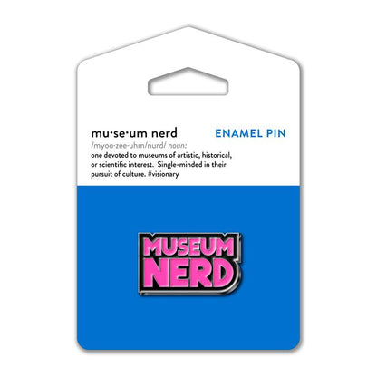 Museum Nerd Enamel Pin (Pink)