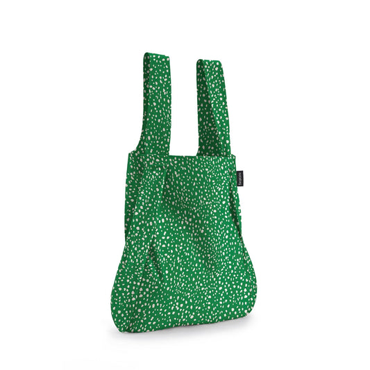 Notabag Convertible Tote: Green Sprinkle Design