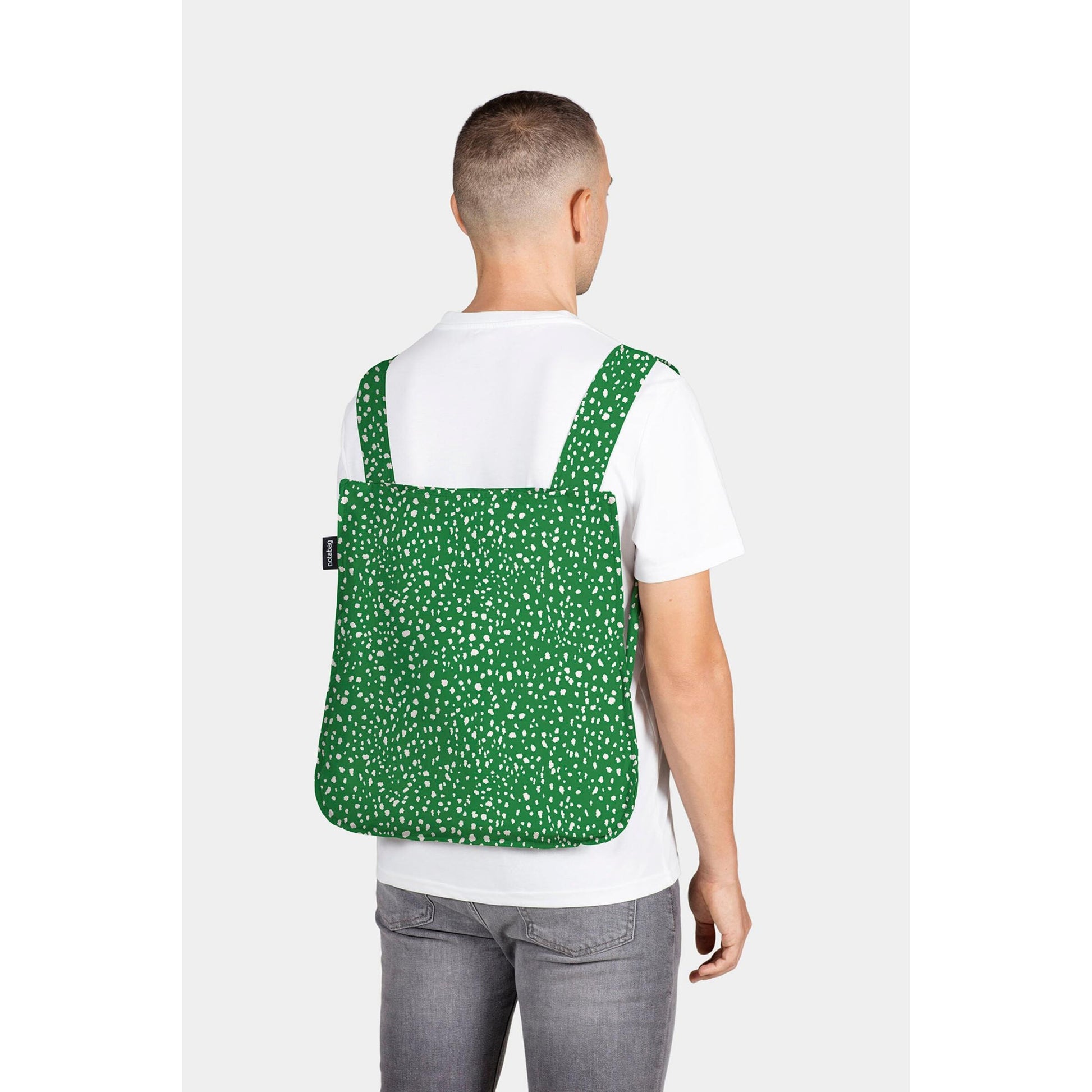 Notabag Convertible Tote: Green Sprinkle Design - Chrysler Museum Shop