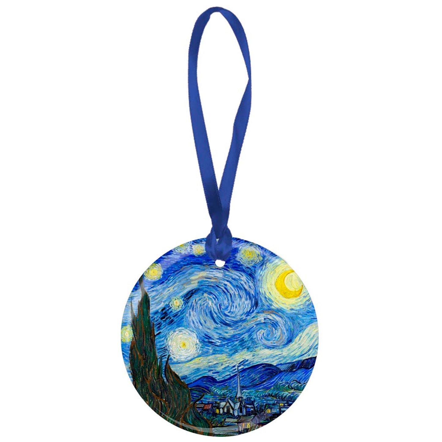 Adorno de porcelana "La noche estrellada" de Van Gogh