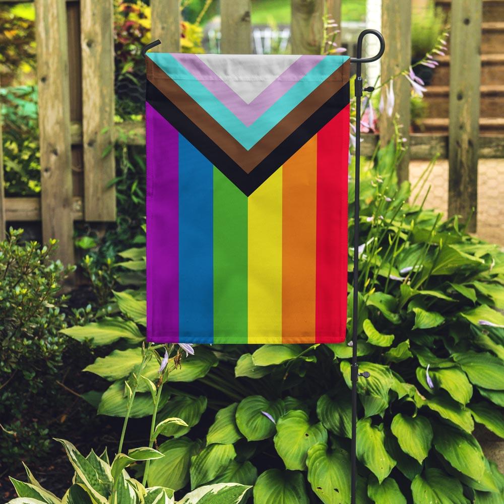Bandera del jardín del progreso del orgullo