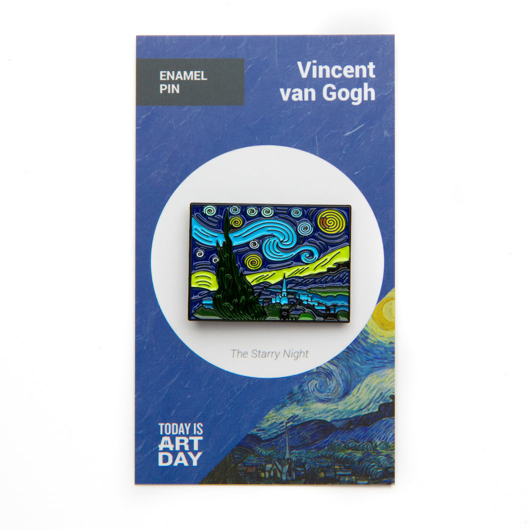 Pin de esmalte: La noche estrellada de Van Gogh