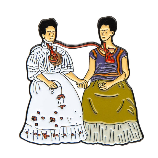 Pin de esmalte: Las dos Fridas de Kahlo