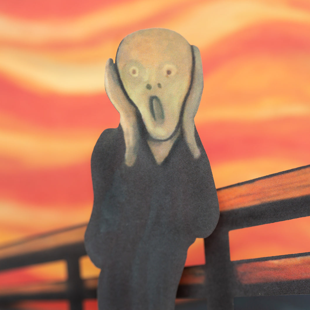 Pop-Up-Grußkarte "Der Schrei" von Edvard Munch