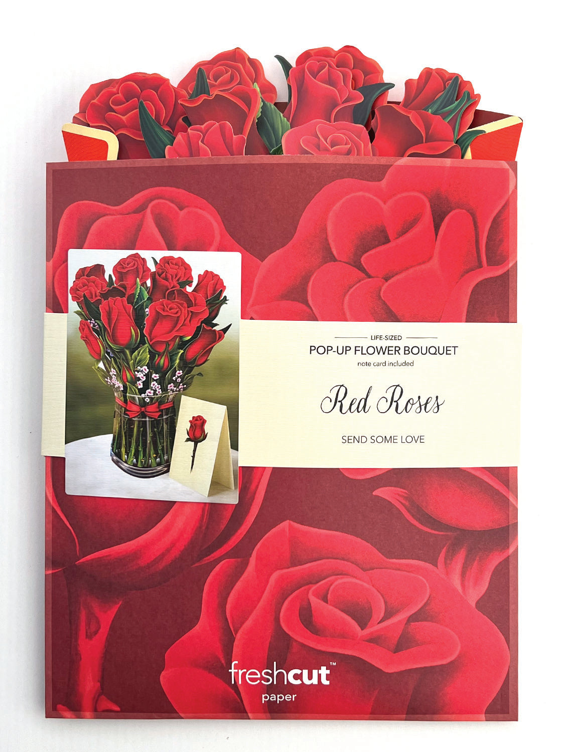 Red Roses Pop-up Paper Bouquet