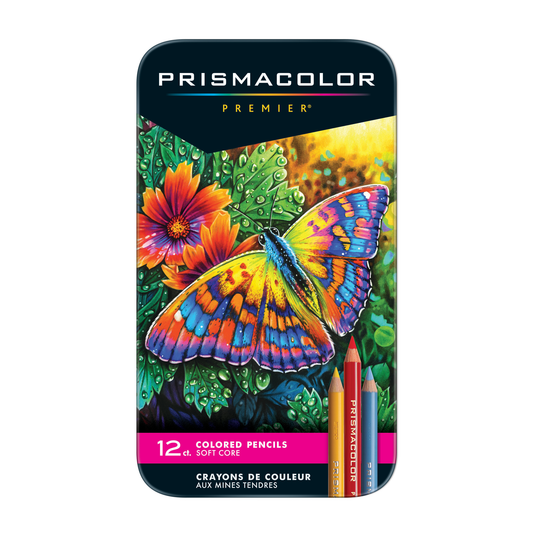 Juego de lápices de colores de núcleo grueso Prismacolor Premier de 12 colores
