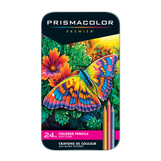 Juego de lápices de colores de núcleo grueso Prismacolor Premier de 24 colores