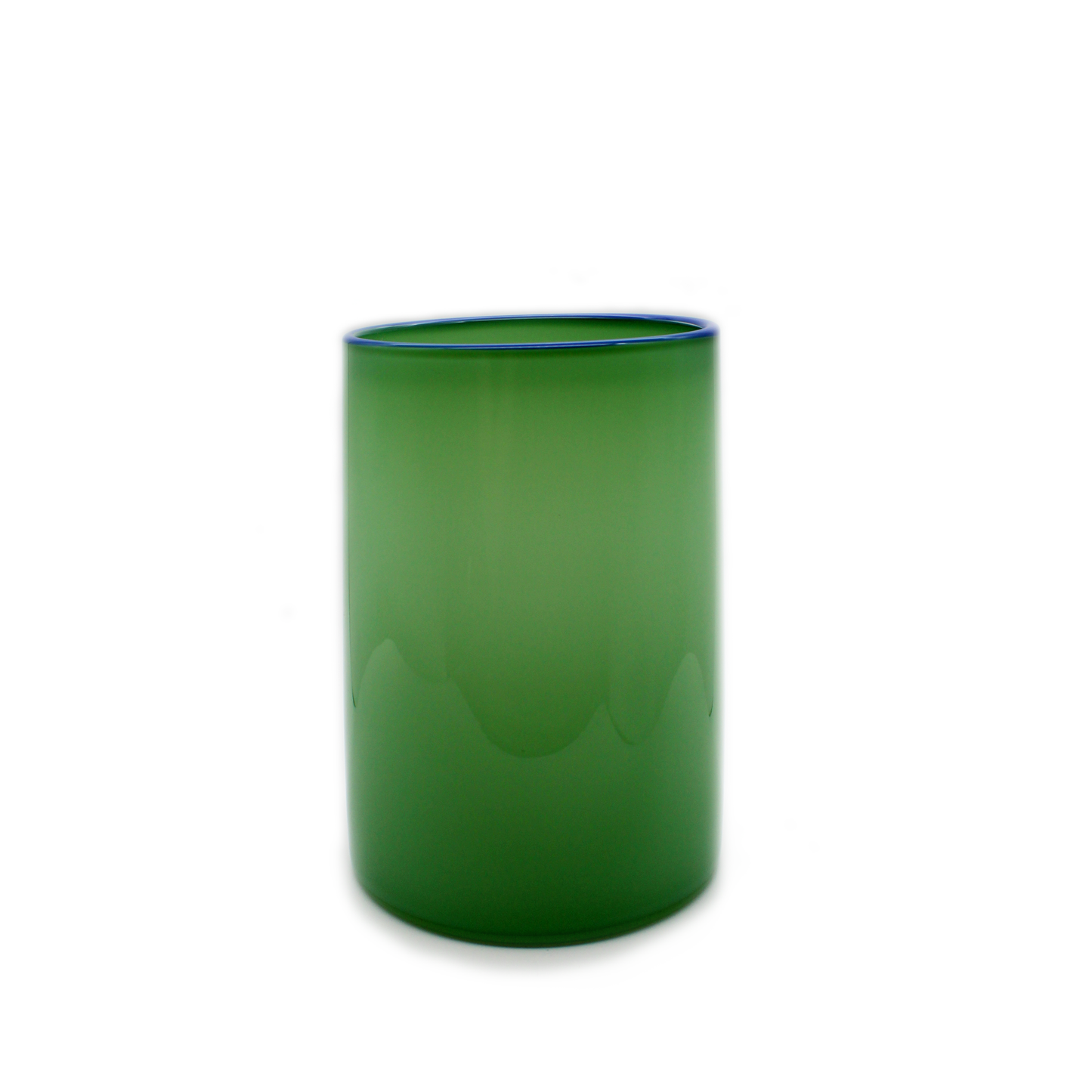 Glass "Haus" Vase - Sage Short Cylinder