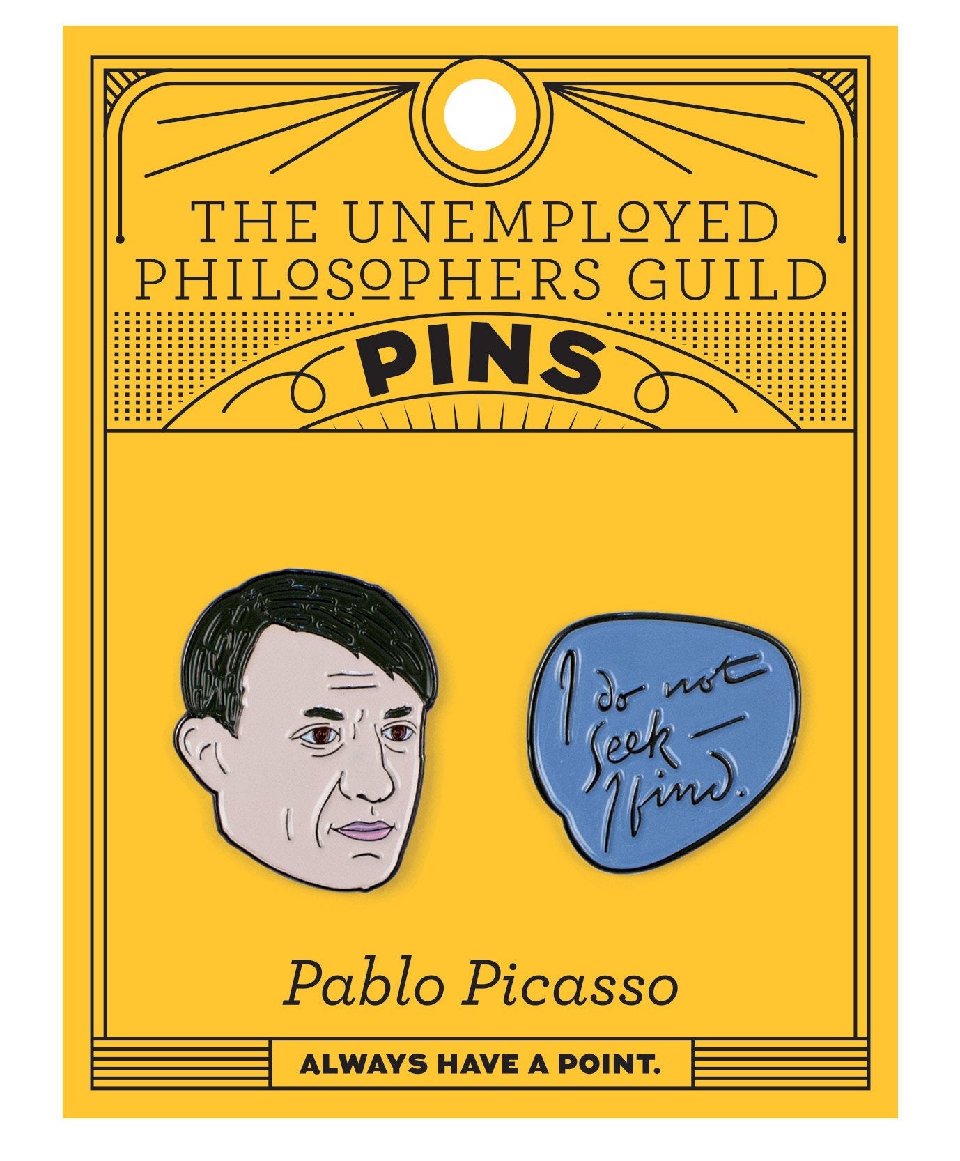 Pablo Picasso Enamel Pins Set Package